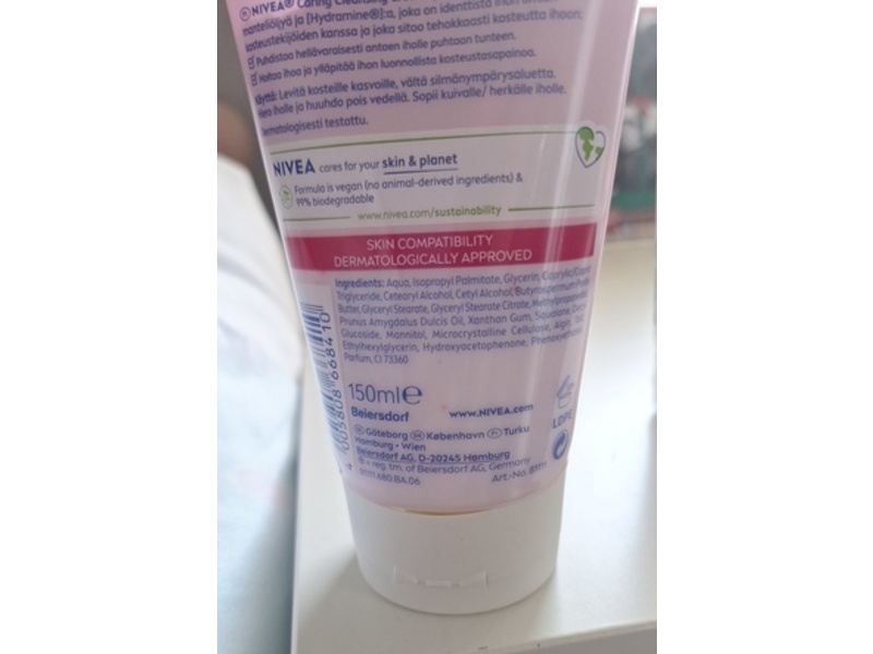 Nivea Caring Cleansing Cream, Almond Oil, 150 mL