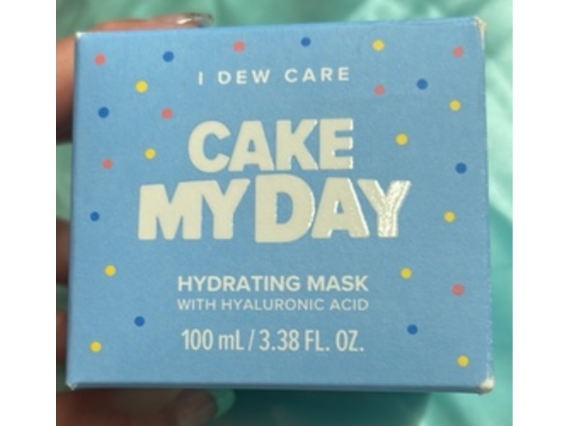I Dew Care Hydrating Sprinkle Wash-Off Face Mask, Cake My Day, 3.52 oz/100 g