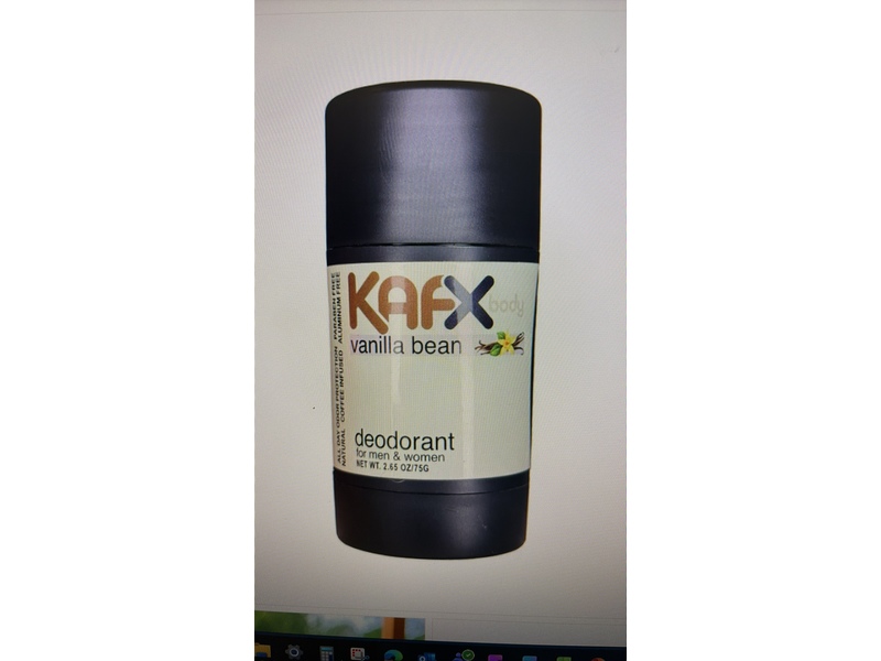 KAFX Deodorant, Vanilla Bean, 2.65 oz/75 g