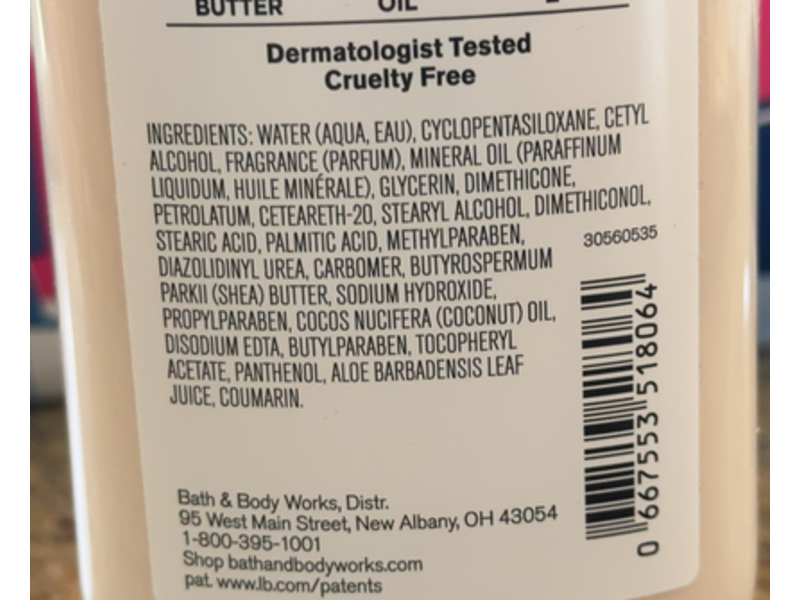 Bath & Body Works Vanilla Mocha Cafe Body Lotion, Shea Butter + Vitamin E, 8 fl oz/236 mL