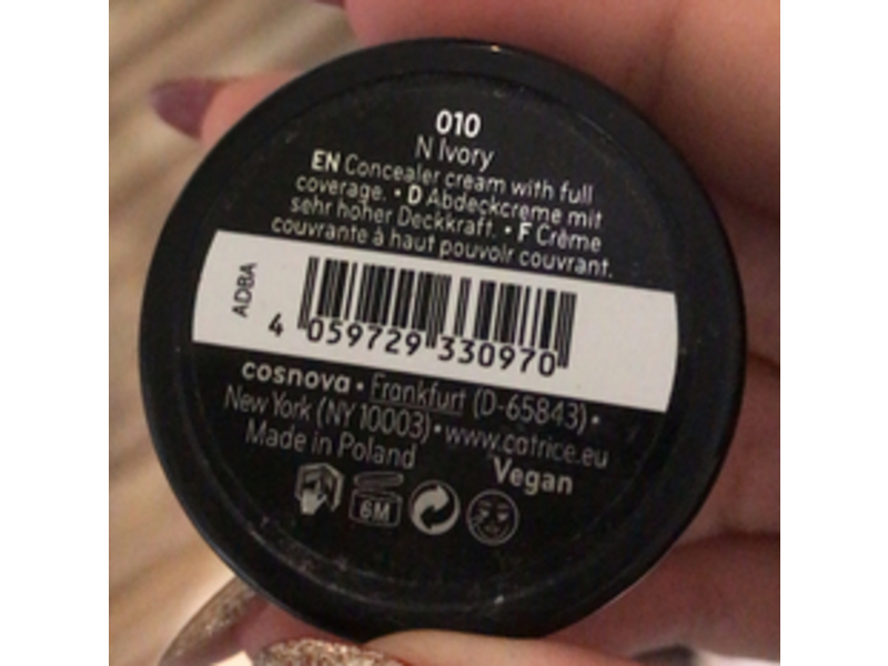 Catrice Cosmetics Ultimate Camouflage Cream, 010 N Ivory, 0.10 oz/3 g