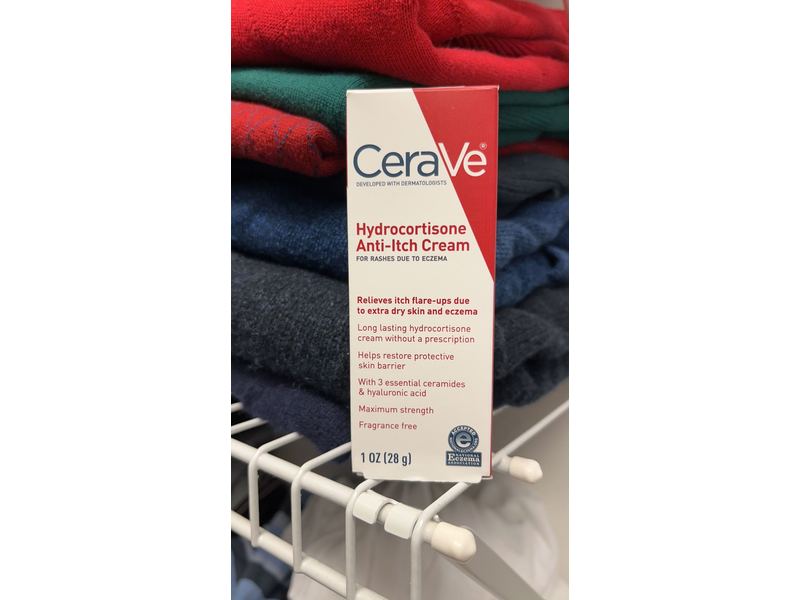 Cerave Hydrocortisone Anti-Itch Cream, 1 oz/28 g