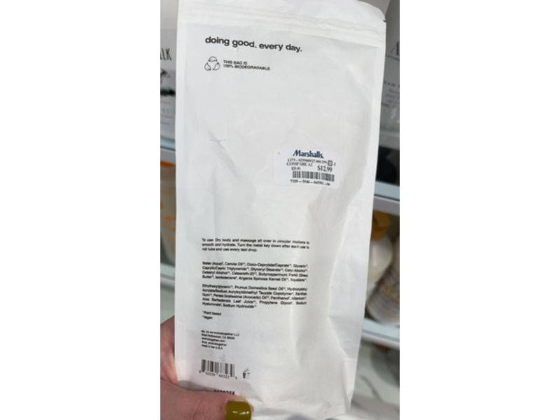 Evolvetogether Fiji Hydrating Body Cream, 4.0 oz/115 g