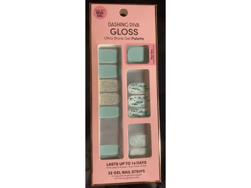 Dashing Diva Gloss Ultra Shine Gel Palette, Desert Quartz, 32 Gel Nail Strips