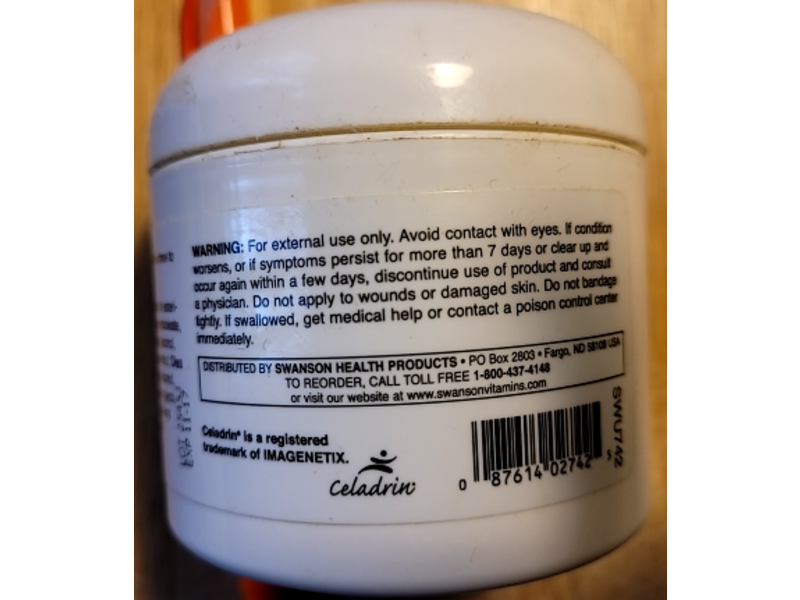 Swanson Celadrin Joint Cream, 4 fl oz/118 mL
