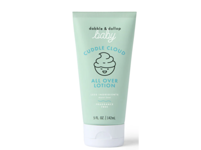 Dabble & Dollop Cuddle Cloud All Over Lotion, Fragrance Free, 5 fl oz/142 mL