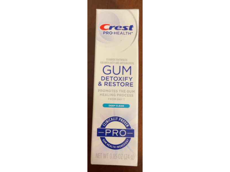 Crest Pro-Health Gum Detoxify & Restore Toothpaste, Deep Clean, 0.85 oz/24 g, Pack Of 6