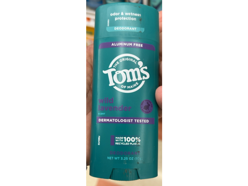 Tom's of Maine Deodorant, Wild Lavender Scent, 3.25 oz/92 g