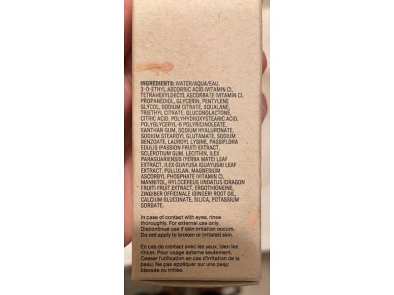 Youth To The People 15% Vitamin C + Clean Caffeine Energy Serum, 1 fl oz/30 mL