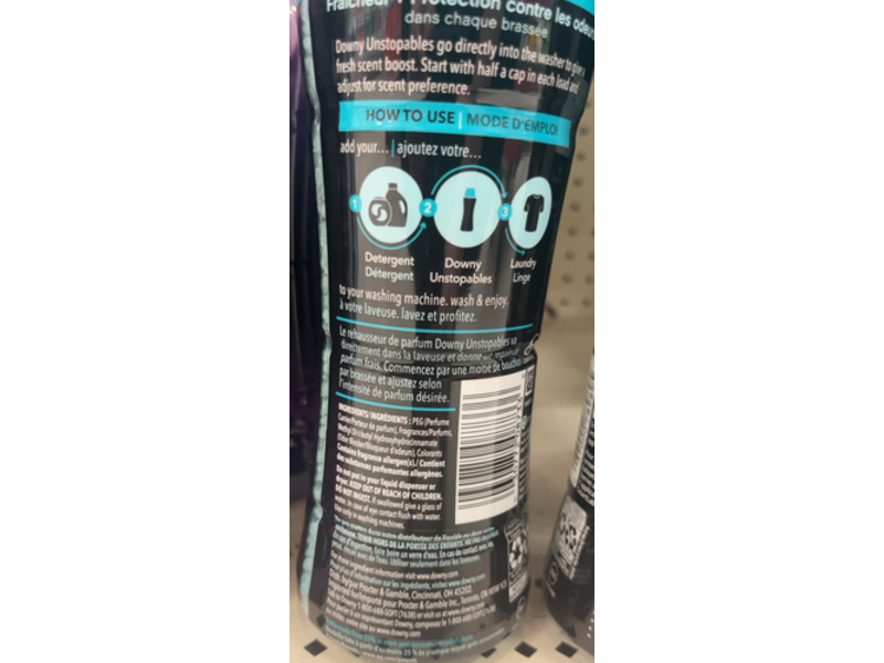 Downy Unstopables Scent Booster, Fresh, 9.1 oz/257 g, Pack Of 4