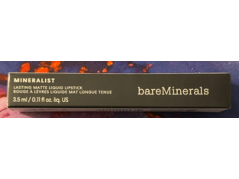 BareMinerals Mineralist Lasting Matte Liquid Lipstick, Lucky, 0.11 fl oz/3.5 mL