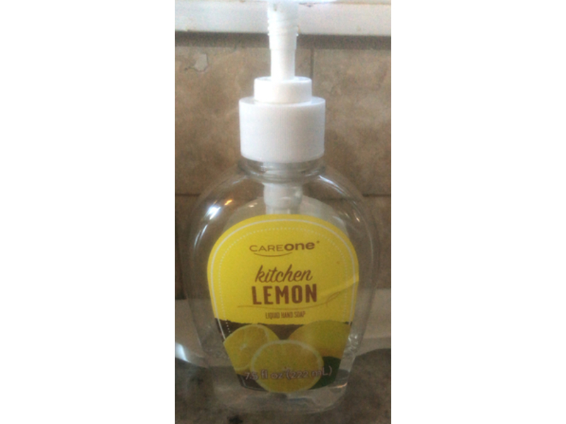 CareOne Kitchen Liquid Hand Soap, Lemon, 7.5 fl oz/222 mL