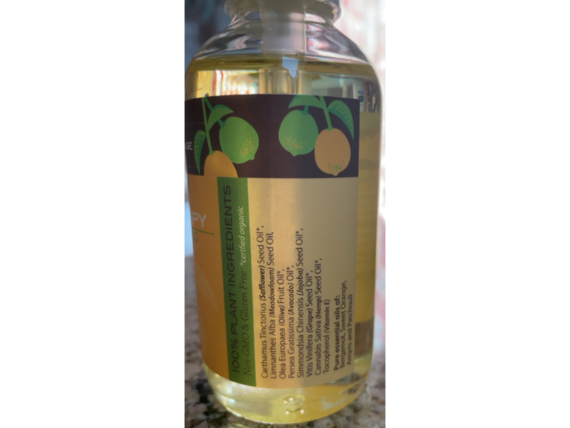 Sunleaf Naturals Plantscent Aroma+ Skin Therapy Soothing Body Oil, Bergamot Sweet Orange Amyris, 4 fl oz/115mL