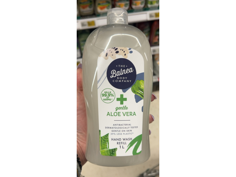 The Balnea Body Company Antibacterial Hand Wash, Aloevera, 1 L
