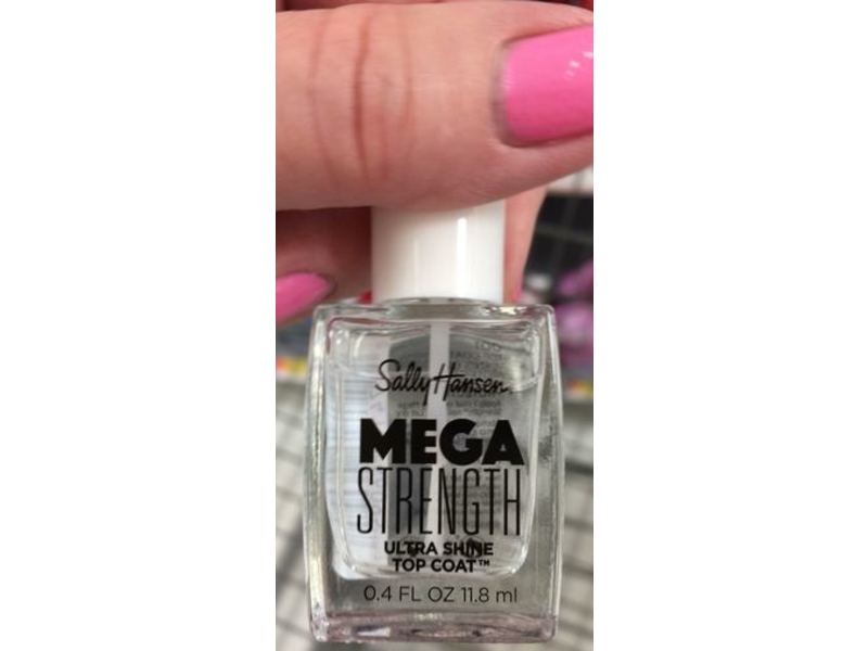 Sally Hansen Mega Strength Ultra Shine Top Coat, 0.4 fl oz/11.8 mL