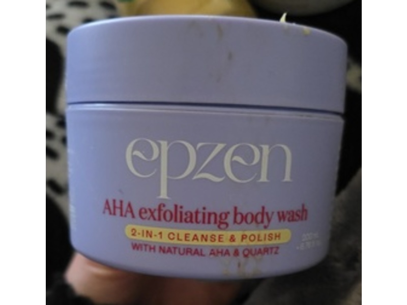 Epzen 2-In-1 Cleanse & Polish AHA Exfoliating Body Wash, 6.76 fl oz/200 mL