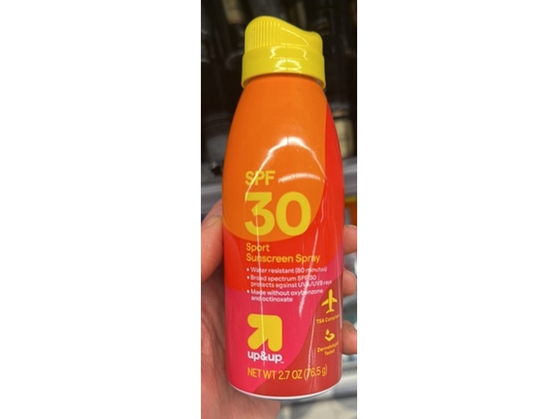 Up & UP Sport Sunscreen Spray, SPF 30, 2.7 oz/76.5 g