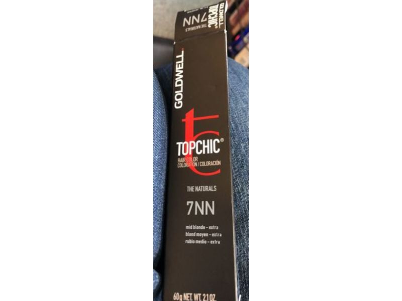 Goldwell Topchic Hair Color, 7 Nn Mid Blonde Extra, 2.1 oz/60 g