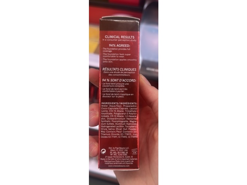 One Size Turn Up The Base Full Beat Liquid Foundation, Deepest 65N, 1 fl oz/30 mL