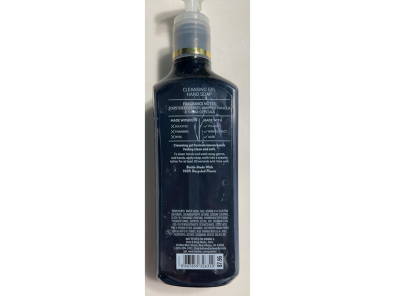 Bath & Body Works Cleansing Gel Hand Soap, Frosted Coconut Snowball, 8 fl oz/236 mL