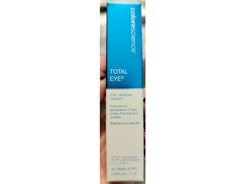 Colorescience Total Eye 3-in-1 Renewal Therapy, Fair, SPF 35, 0.23 fl oz/7 mL