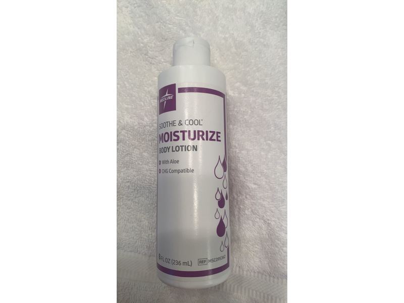 Medline Soothe & Cool Moisturizing Body Lotion, 8 fl oz/250 mL