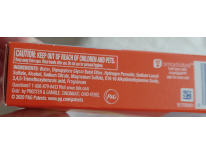 Tide To Go Instant Stain Removing Wipes, 10 Count, Pack Of 2