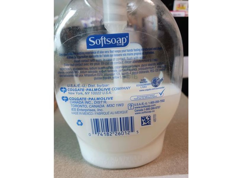 Softsoap Moisturizing Hand Soap, Soothing Aloe Vera, 7.5 fl oz /221 mL, Pack Of 6