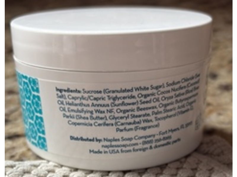 Naples Luxe Sugar & Salt Body Scrub, Seaside, 3 oz/85 g