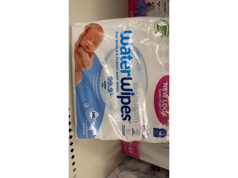 Waterwipes Baby Wipes, 240 Count, Pack Of 4