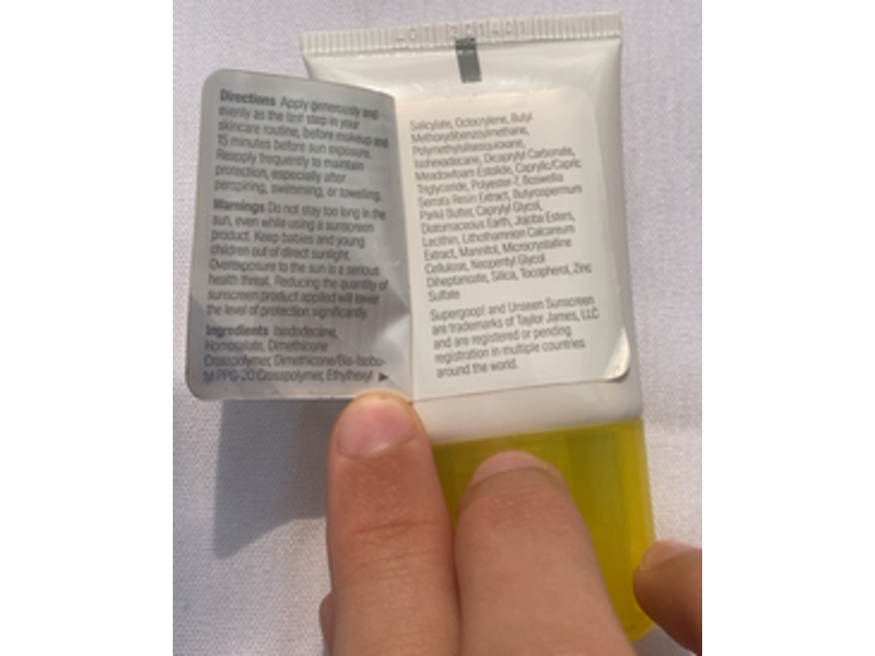 Supergoop Unseen Sunscreen, SPF 30, 0.5 fl oz/15 mL