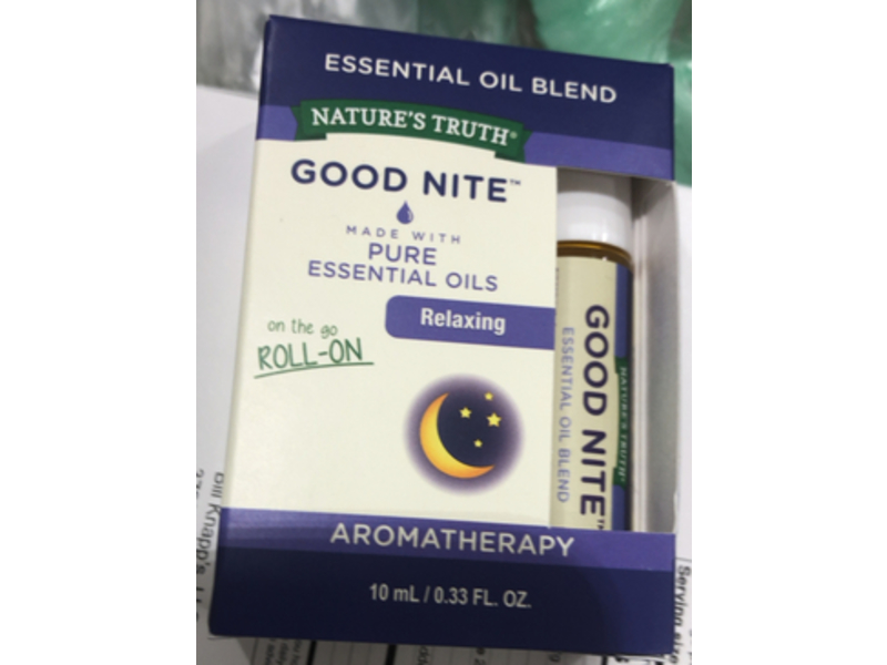 Nature's Truth Good Nite Roll-On Pure Essential Oils, 0.33 fl oz/10 mL