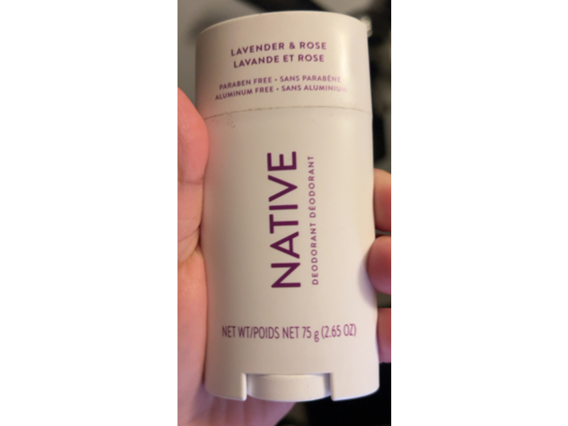 Native Deodorant, Lavender & Rose, 2.65 oz/75 g