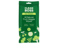 Clean Boss Eat Cleaner All Natural Fruit & Veggie Wipes, 32 Count, 2 Pack - Image 2