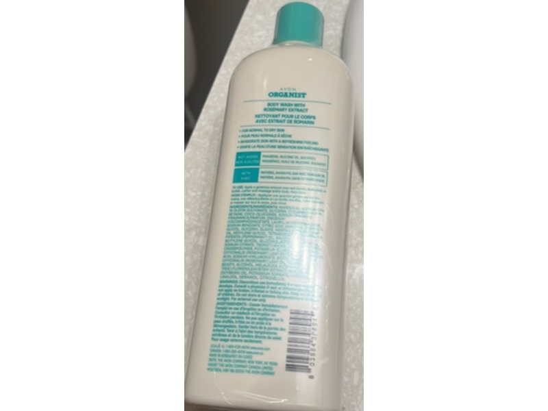 Avon Organist Body Wash, Rosemary Mint, 16.9 fl oz/500 mL