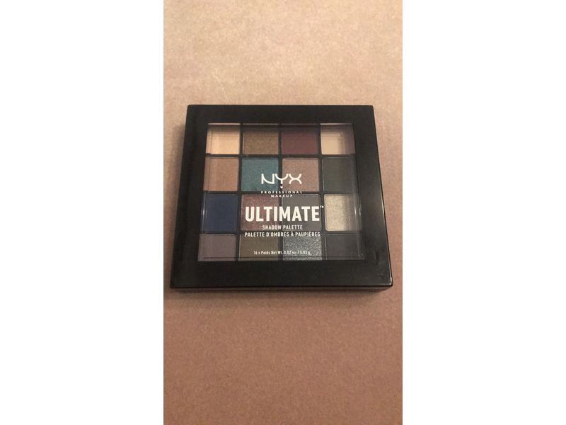 NYX Professional Makeup Ultimate Shadow Palette, Ash, 0.02 oz/0.83 g.