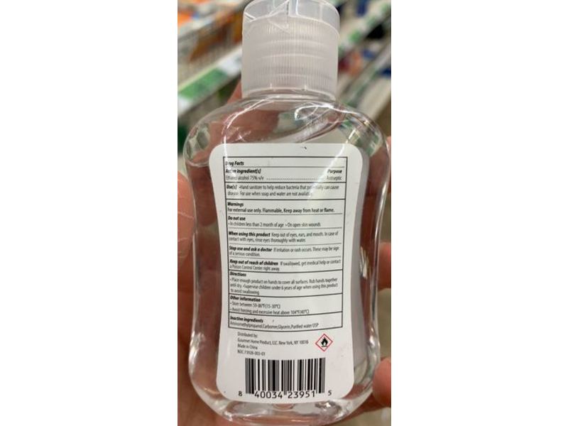 Clean Simple Hand Sanitizer, 75% Alcohol, 2.02 oz/60 mL