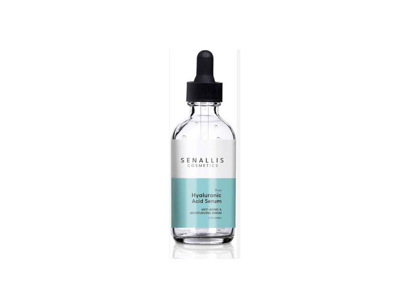 Senallis Cosmetics Anti-Aging & Moisturizing Serum, Pure Hyaluronic Acid, 2 fl oz/60 mL