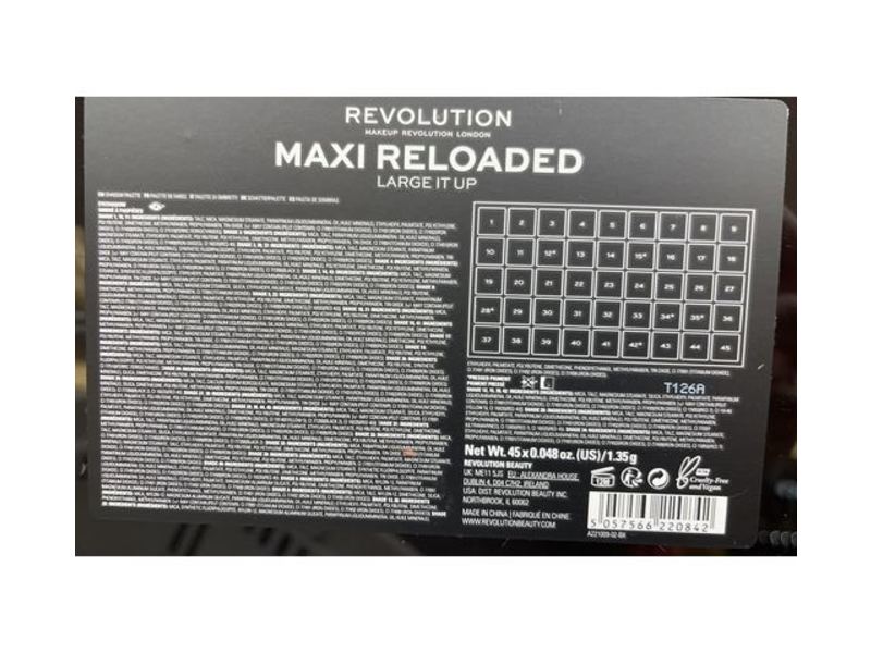 Revolution Maxi Reloaded Palette, Large It Up, 0.048 oz/1.35 g
