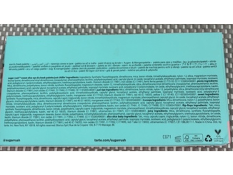 Tarte Sugar Rush Eye & Cheek Palette, Sweet Slice, 0.0353 fl oz/1 g