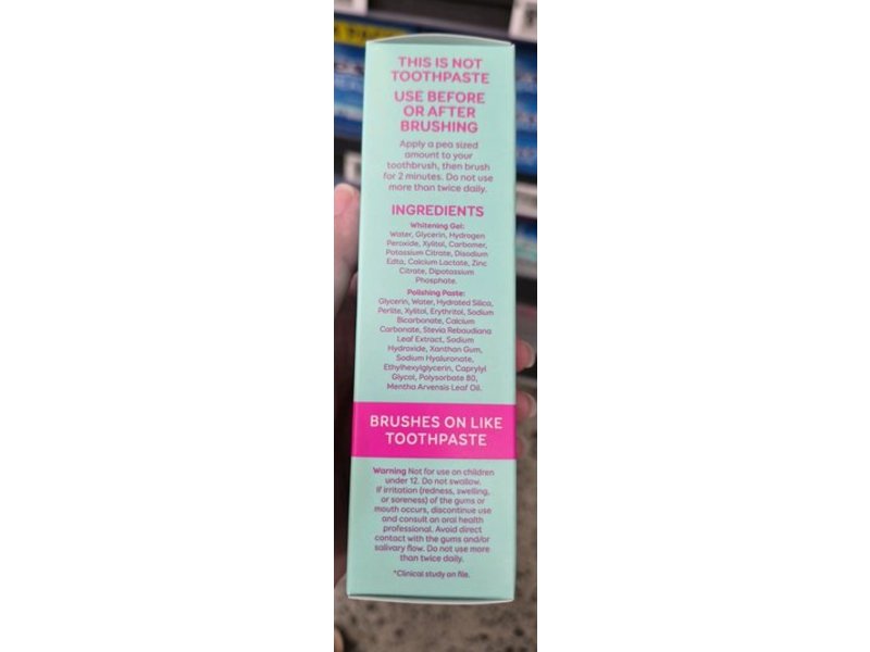 Grin Date Night White Brush-On Teeth Whitening Treatment, 2fl oz/60 mL