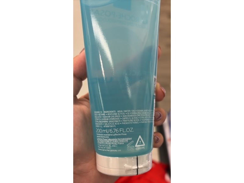 La Roche-Posay Effaclar Supramolecular Jelly Cleanser, Oil & Pores, Salicylic Acid + Niacinamide, 6.76 fl oz/200 mL