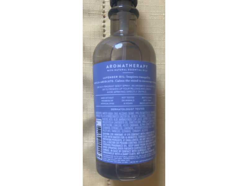 Bath & Body Works Aromatherapy Sleep Pillow + Body Mist, Lavender + Vanilla, 5.3 fl oz/156 mL, 2 Count