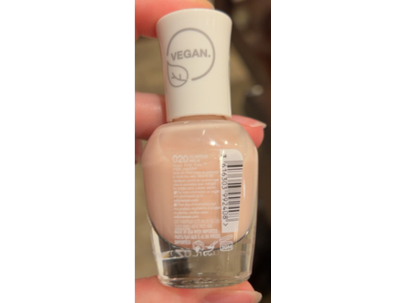 Sally Hansen Good.Kind.Pure Demi Matte Nail Color, 20 Almond Milk, 0.33 fl oz/10 mL