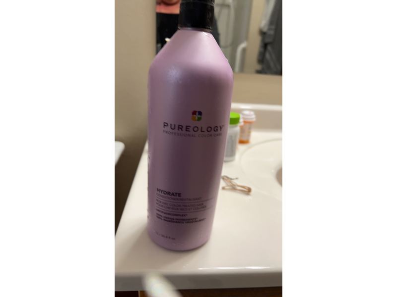 Pureology Hydrate Conditioner, Dry, Color-Treated Hair, 33.8 fl oz/1 L