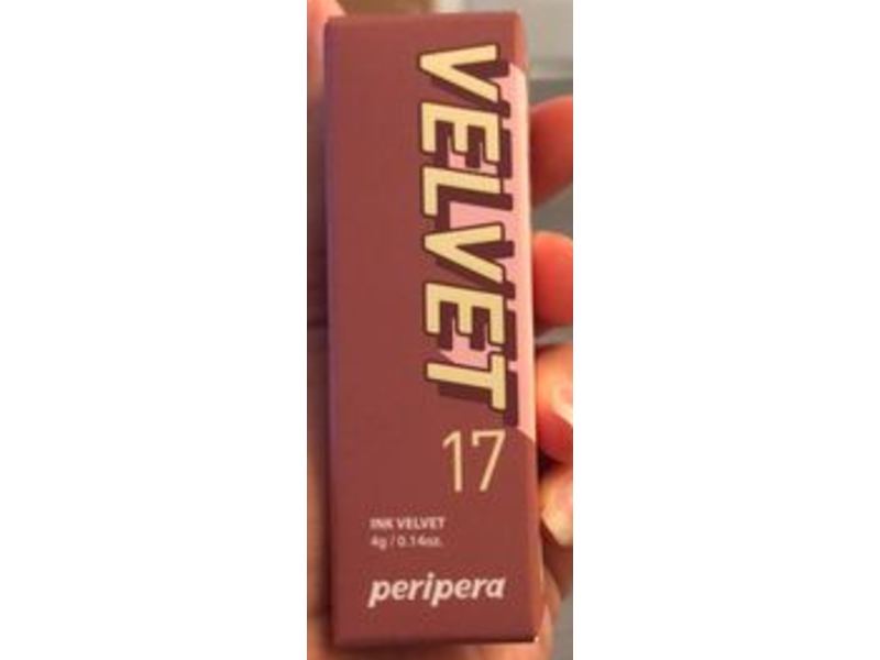Peripera Ink Velvet Lip Tint, 17 Rosy Nude, 0.14 fl oz