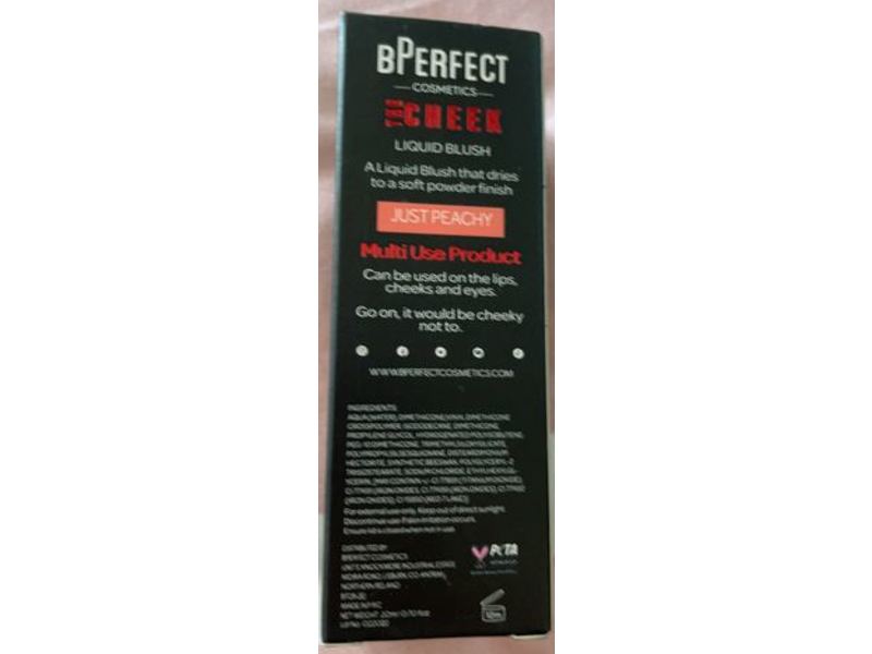 B Perfect The Cheek Liquid Blush, Just Peachy, 20 mL
