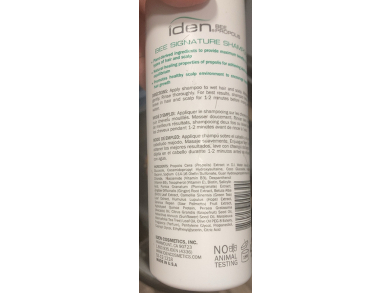 Iden Bee Signature Rx Shampoo, 12 fl oz/350 mL