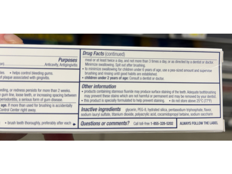 Parodontax Active Gum Repair Toothpaste, Whitening, 2.3 oz, 65.2 g