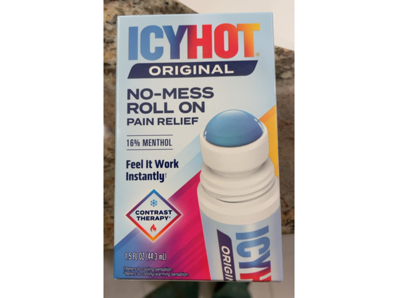 IcyHot No-Mess Pain Relief Roll On, 1.5 fl oz/44.3 mL